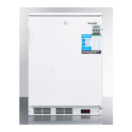 Summit Appliance Div. Accucold Commercially List Built-In Undercounter All-Freezer, 3.5 Cu.Ft., -35 Degrees C Capable VLT650